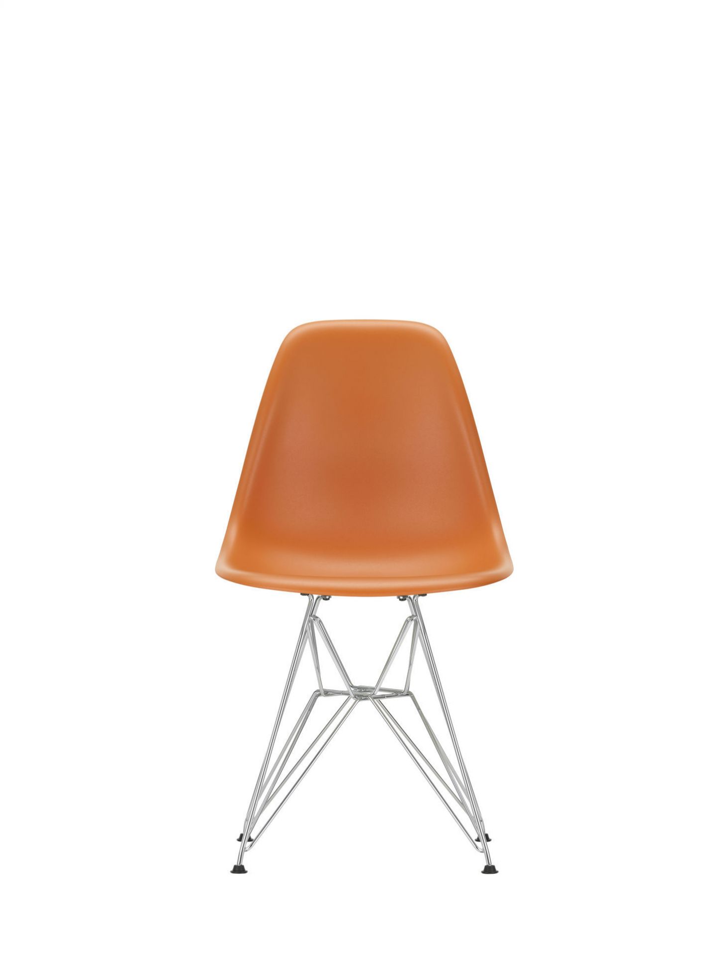 Eames Plastic Side Chair DSR Chair Vitra Black-Pale Pink