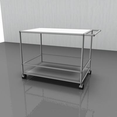 USM Haller serving trolley for bottles – QUICK SHIP