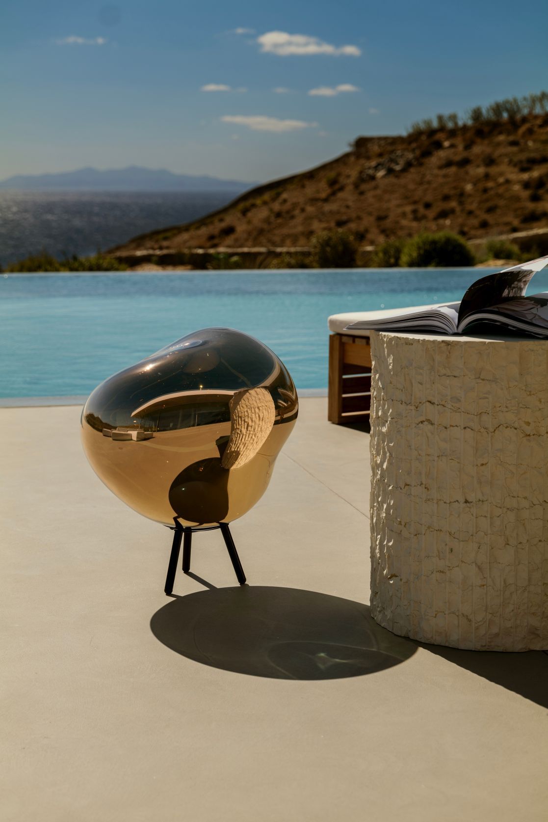 Melt Portable Large LED Floor-/Ceiling lamp Opal Tom Dixon