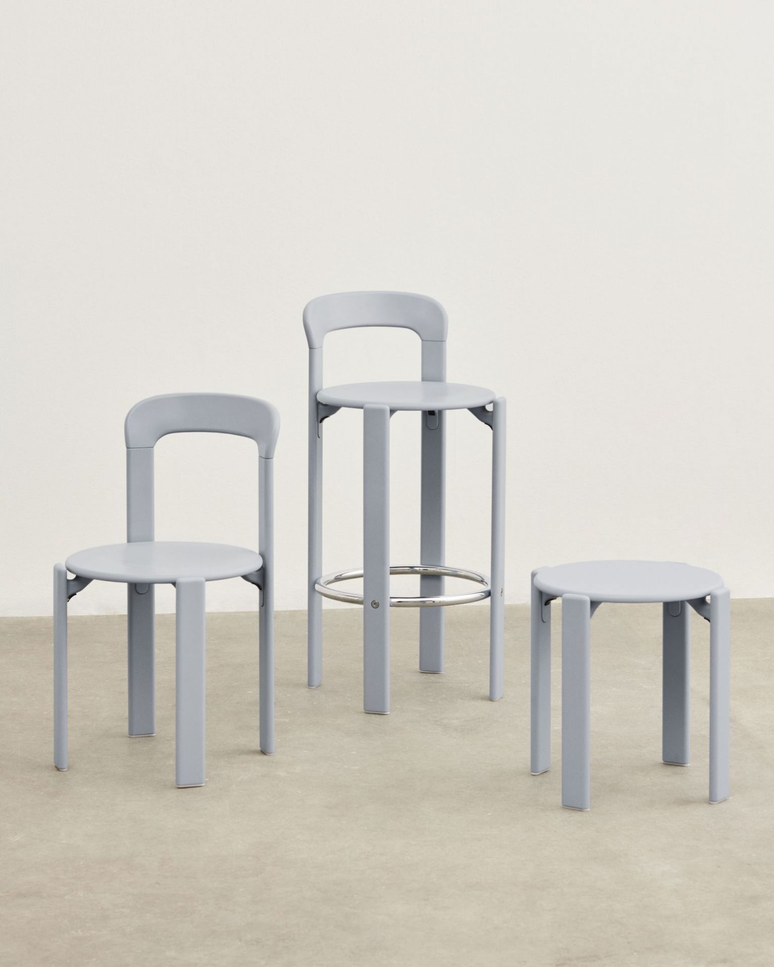 Rey Barstool Bar Stool Slate blue H97cm Hay