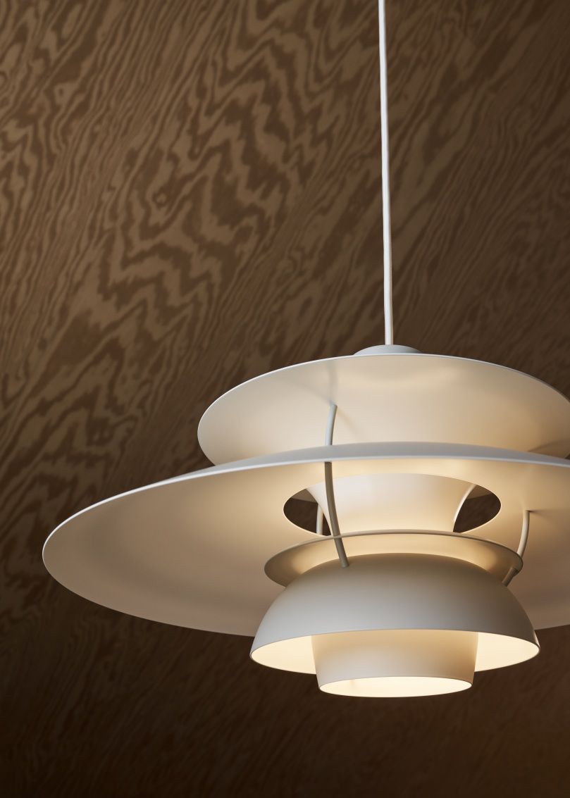 PH 5 Monochrome Pendant light Louis Poulsen Pale Blush