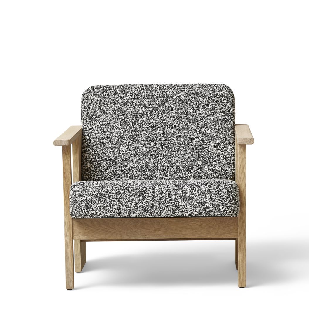 Block Lounge Armchair white oiled Form & Refine 
