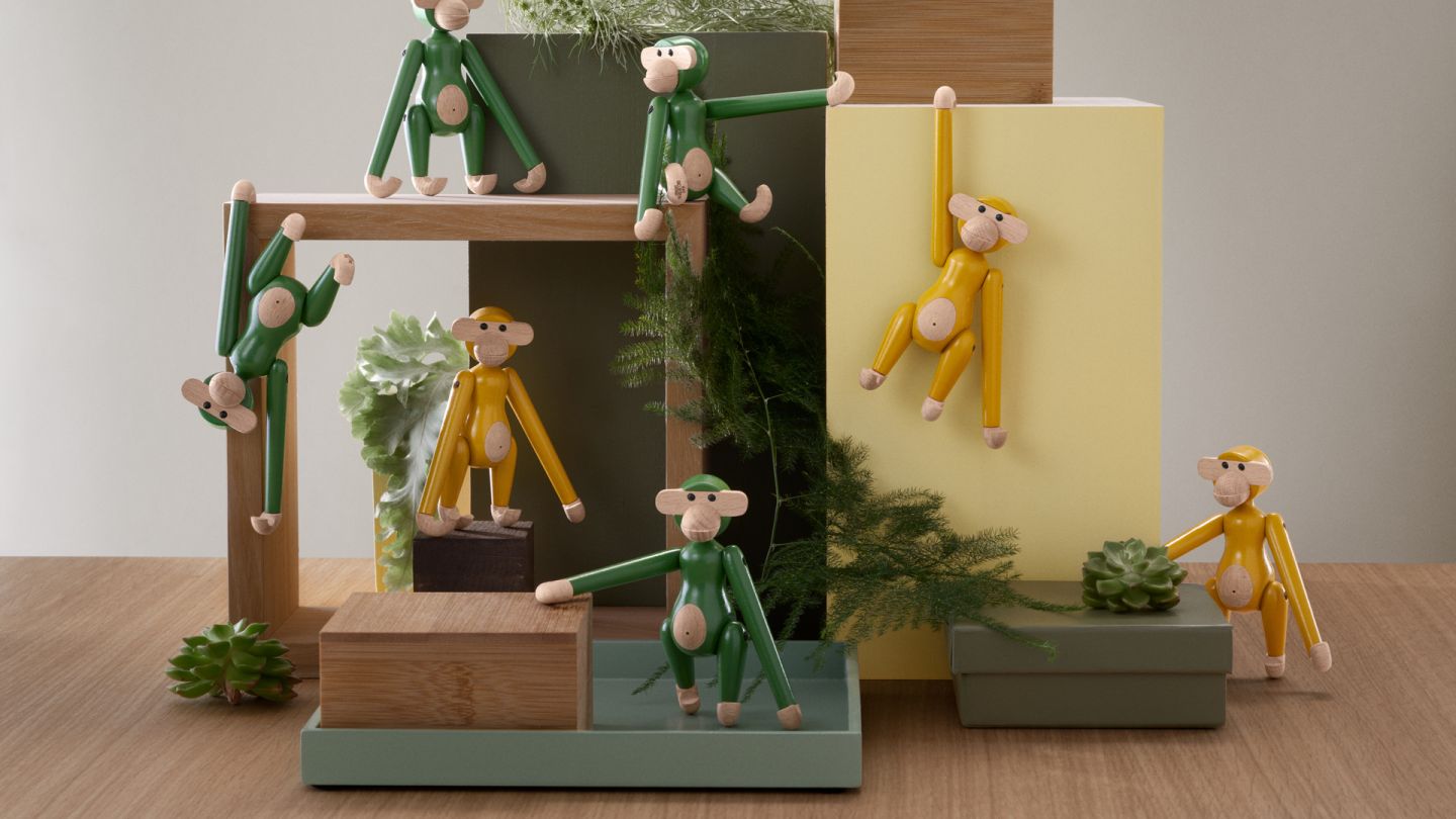 Monkey Mini coloured Kay Bojesen Vintage Green
