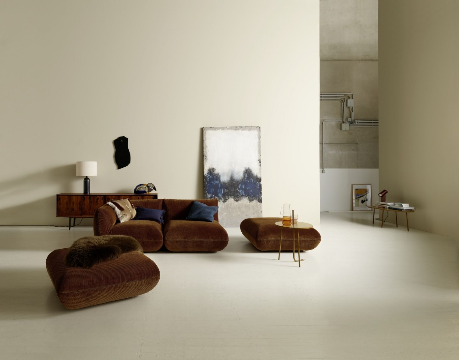 Jalis21 / Jalis 21 Configurable modular sofa 123 cm with armrest Cor