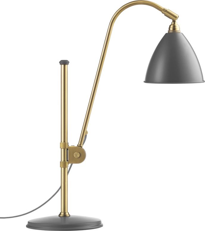 Bestlite BL 1 Table Lamp Grey / Brass Gubi Bestlite BL 1 Table Lamp Grey / Brass Gubi