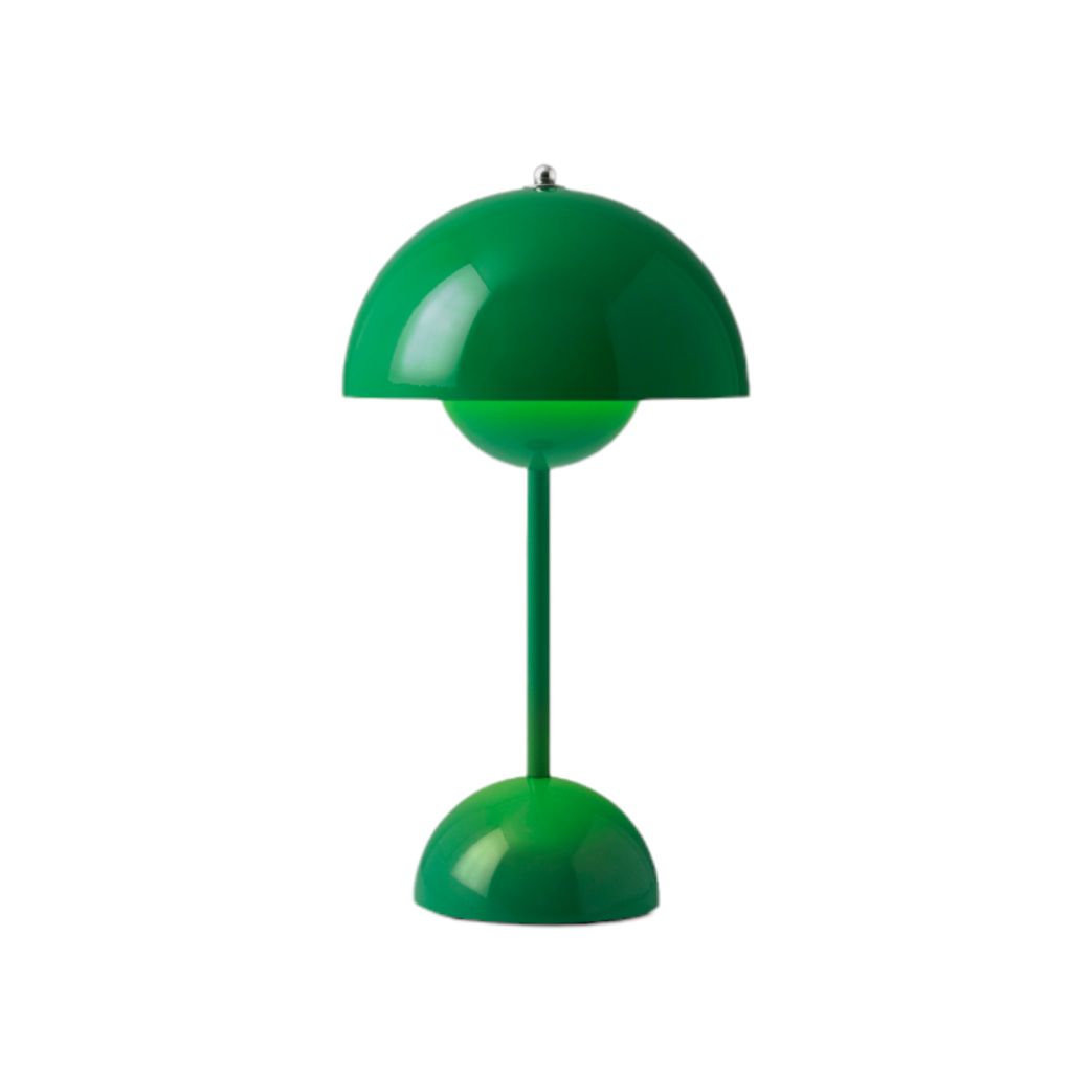 Flowerpot VP9 Portable Battery lamp / Table lamp with USB AndTradition Signal green
