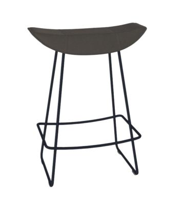 Kya Kitchen Stool Wire frame Leather Cairo sage Freifrau Manufaktur SINGLE PIECES