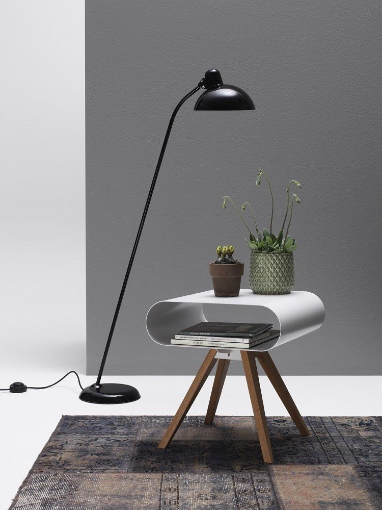 LO 12 Side table with shelf / Bedside table Müller Möbelfabrikation
