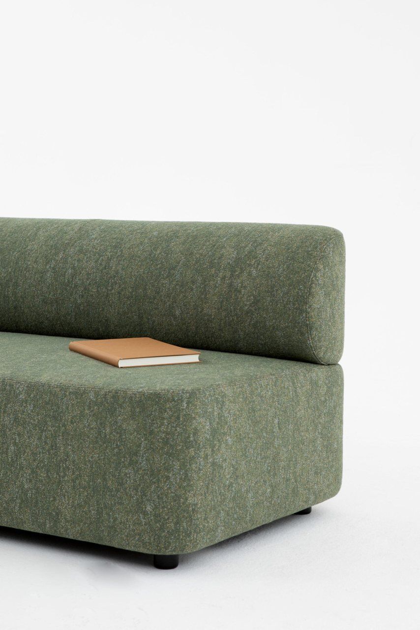 Mezza seating element with backrest Sofa Cascando 