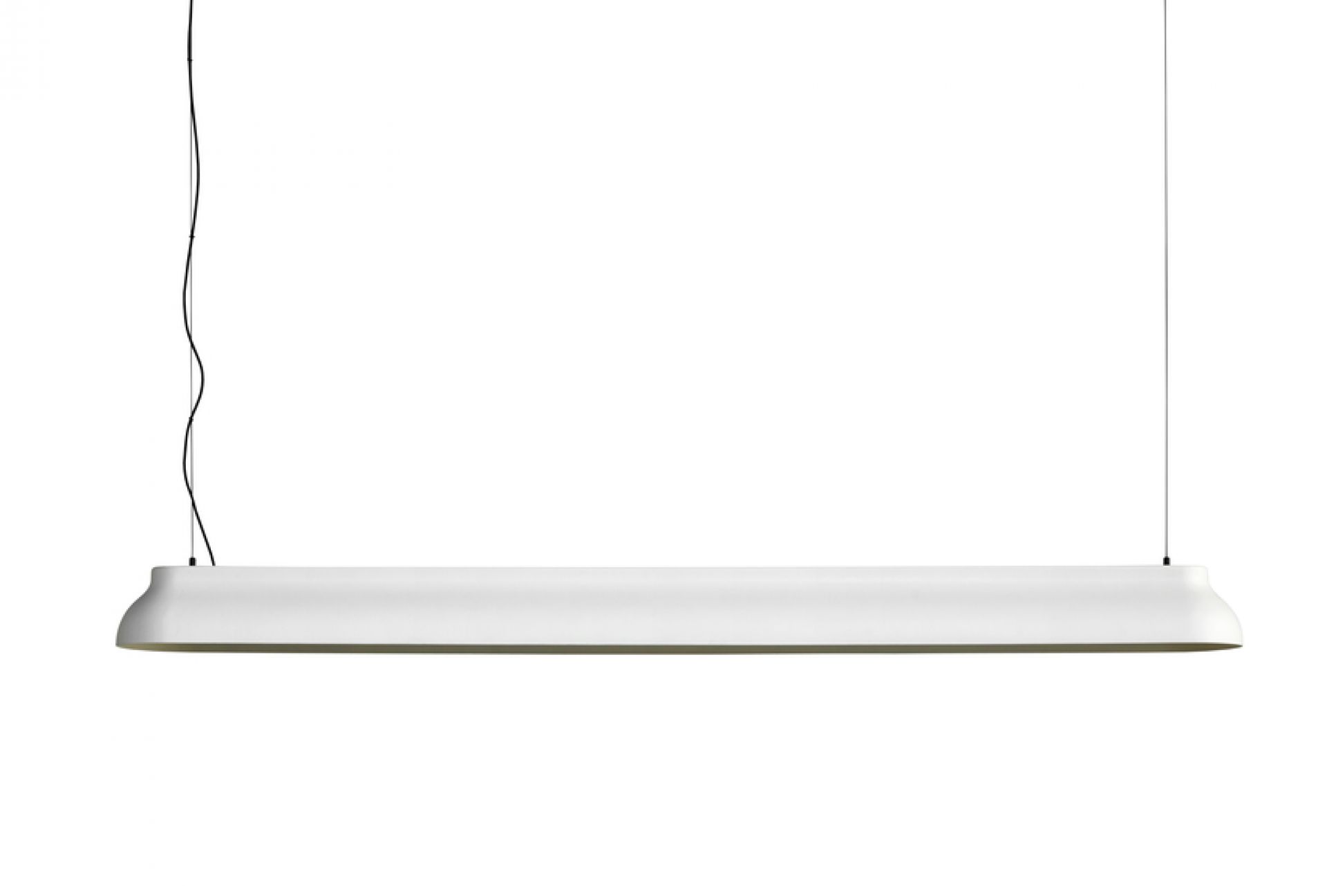 PC Linear pendant luminaire cream white Hay