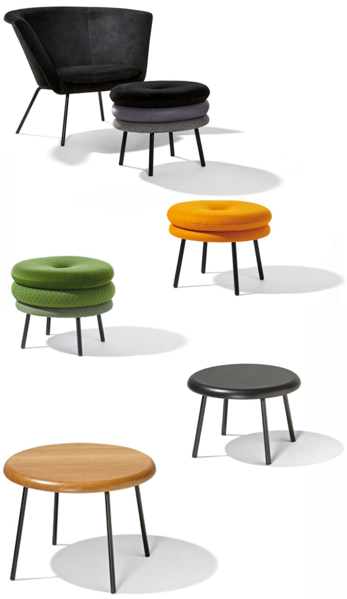 Little Tom three layers stool Richard Lampert