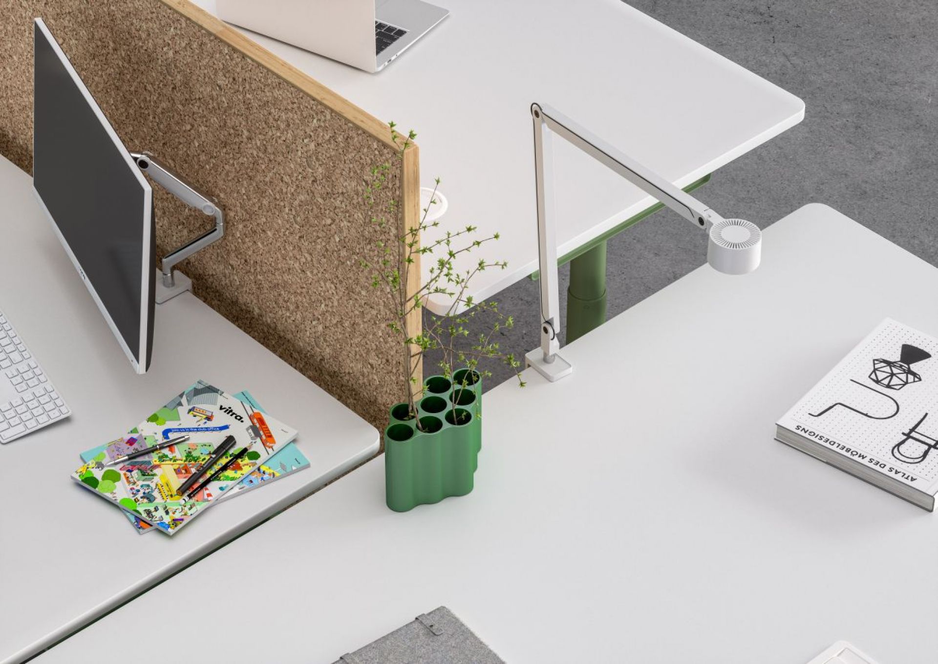 Tyde 2 Sitting and Standing table 160 cm Vitra