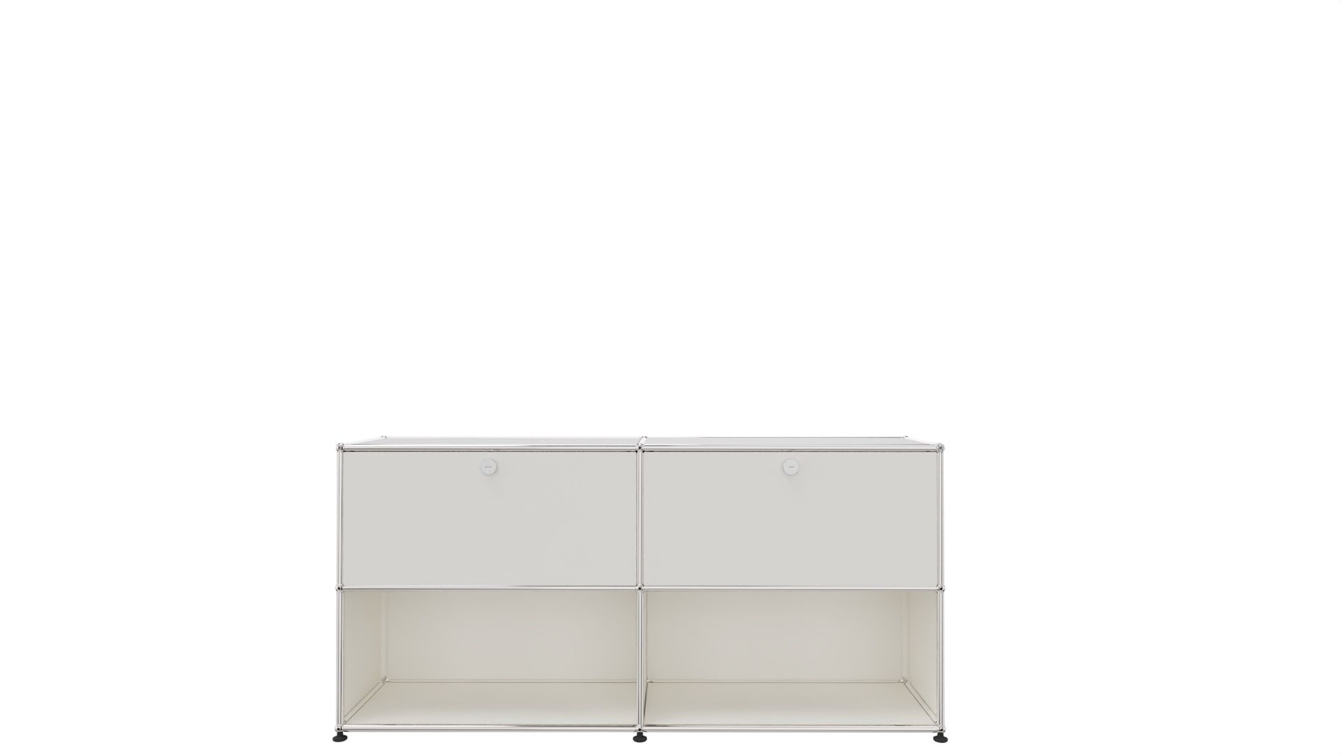 USM Haller Sideboard 2 Flaps / 2 Open Pure white - FAST DELIVERY