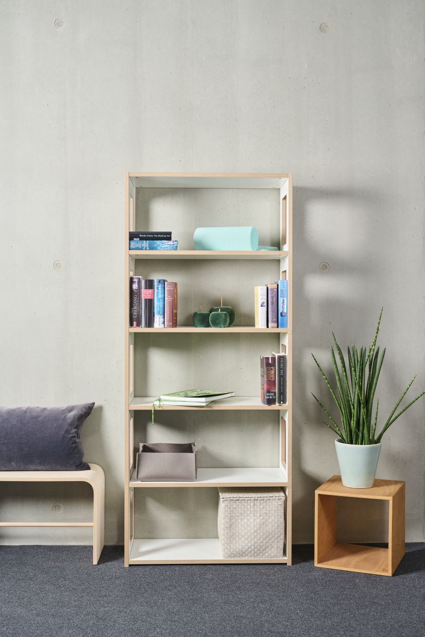 High stacking shelf Gundmodul view Tojo