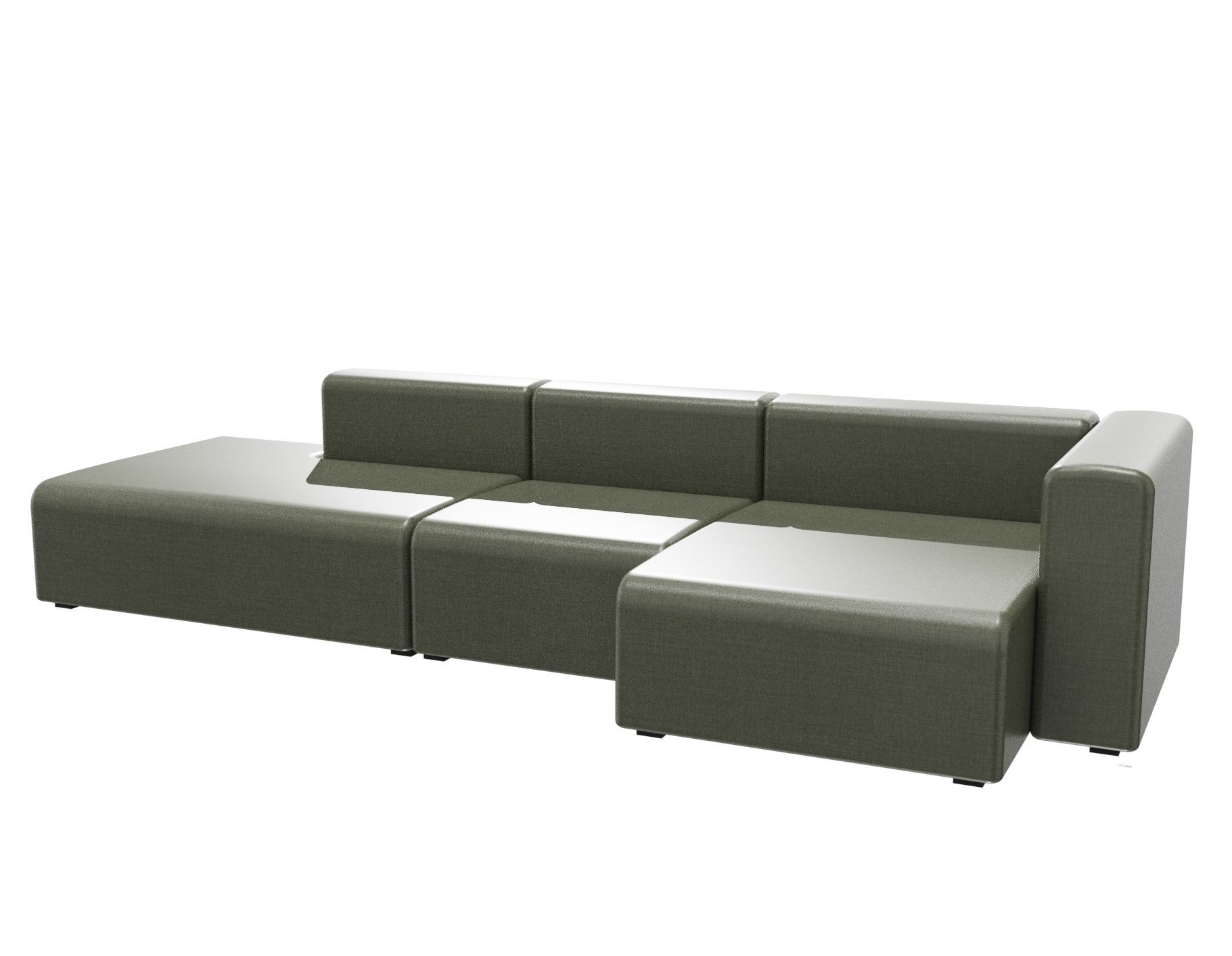 Mags Sofa 3 Seater Combination 4 Hay