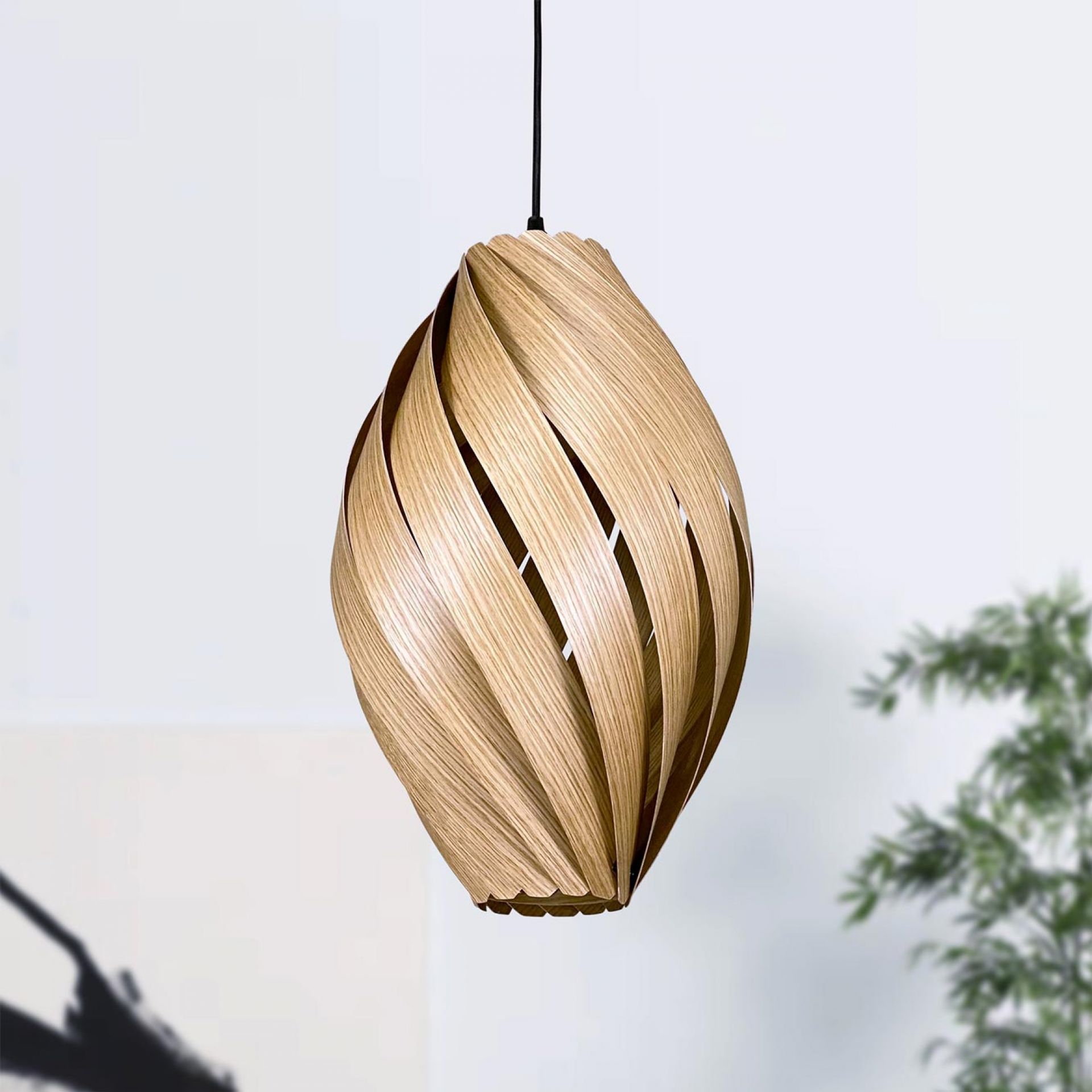 Ardére Pendant lamp rounded Oak Gofurnit