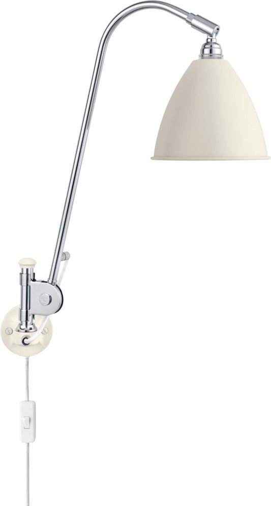Bestlite BL 6 wall lamp White / Chrome Gubi Bestlite BL 6 wall lamp White / Chrome Gubi