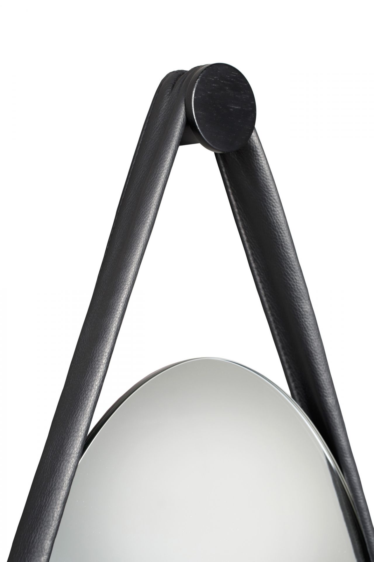 Hide Wall Mirror Black Stained Oak Favius
