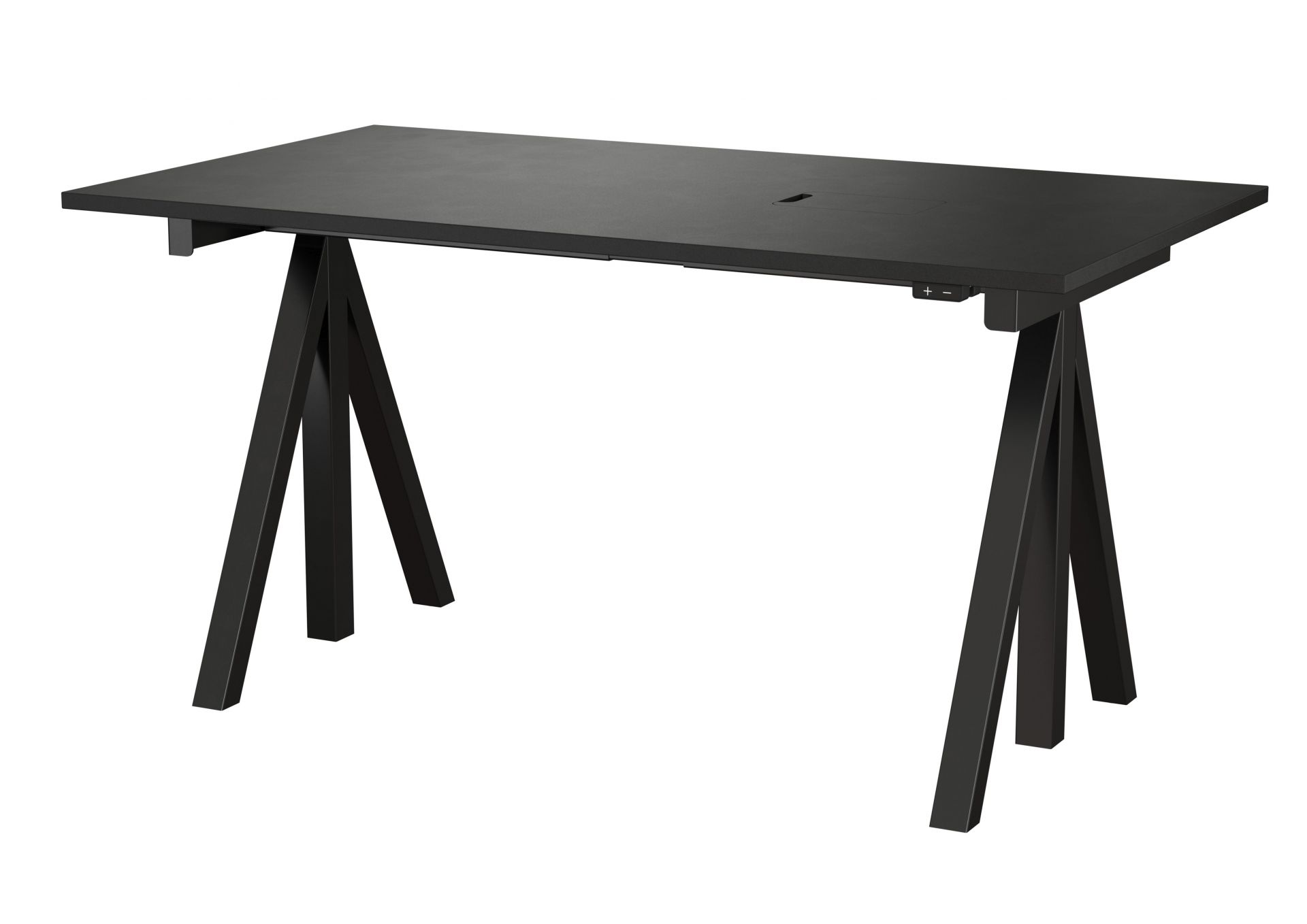 Works Desk height adjustable W140cm String Furniture