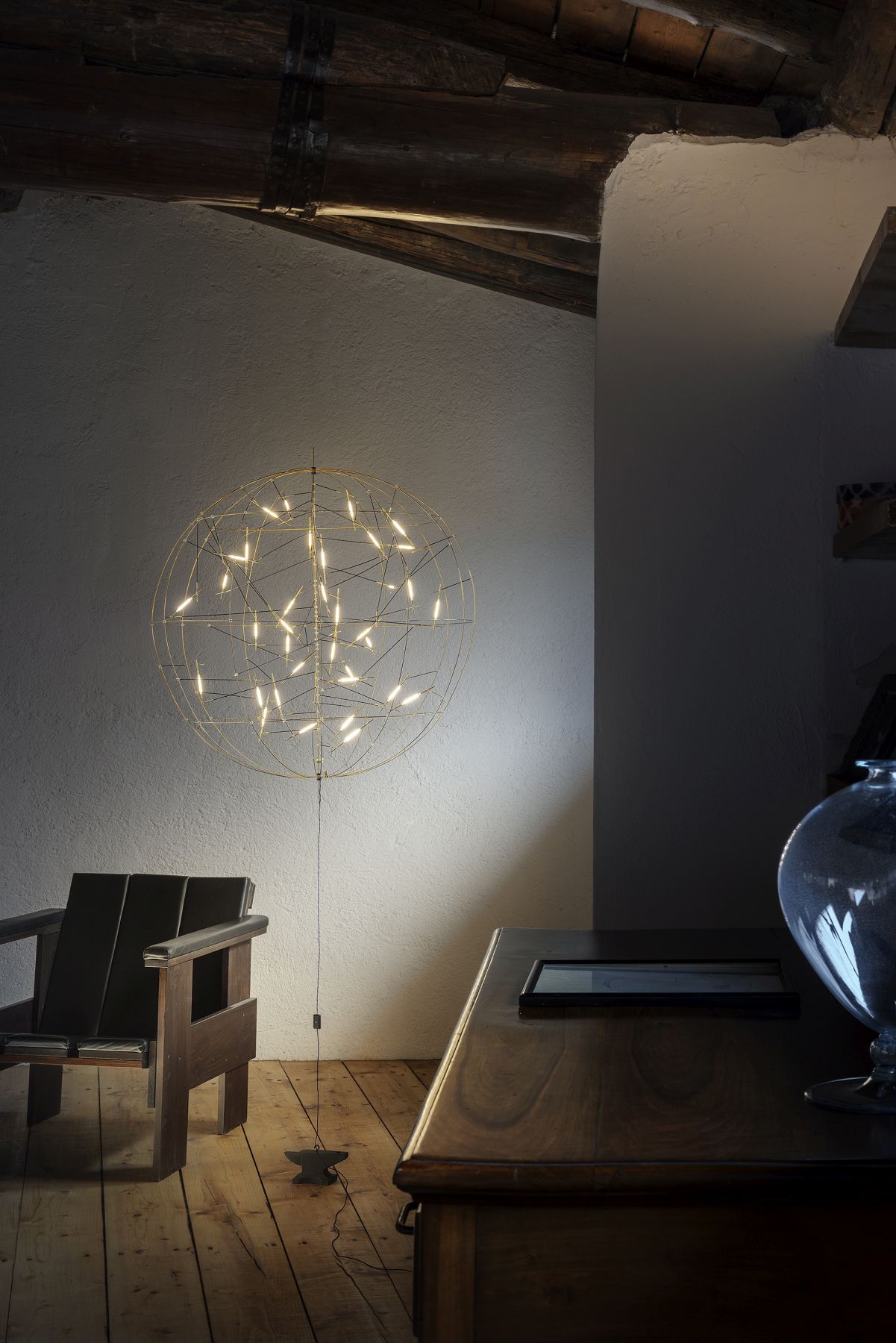 Póta! Pendant lamp with anvil and plug driver Ø50cm Catellani & Smith