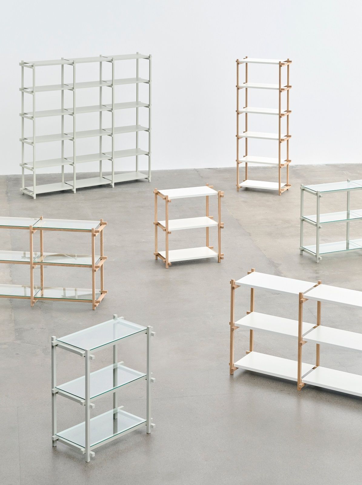 Woody Shelving Column High Shelf Hay