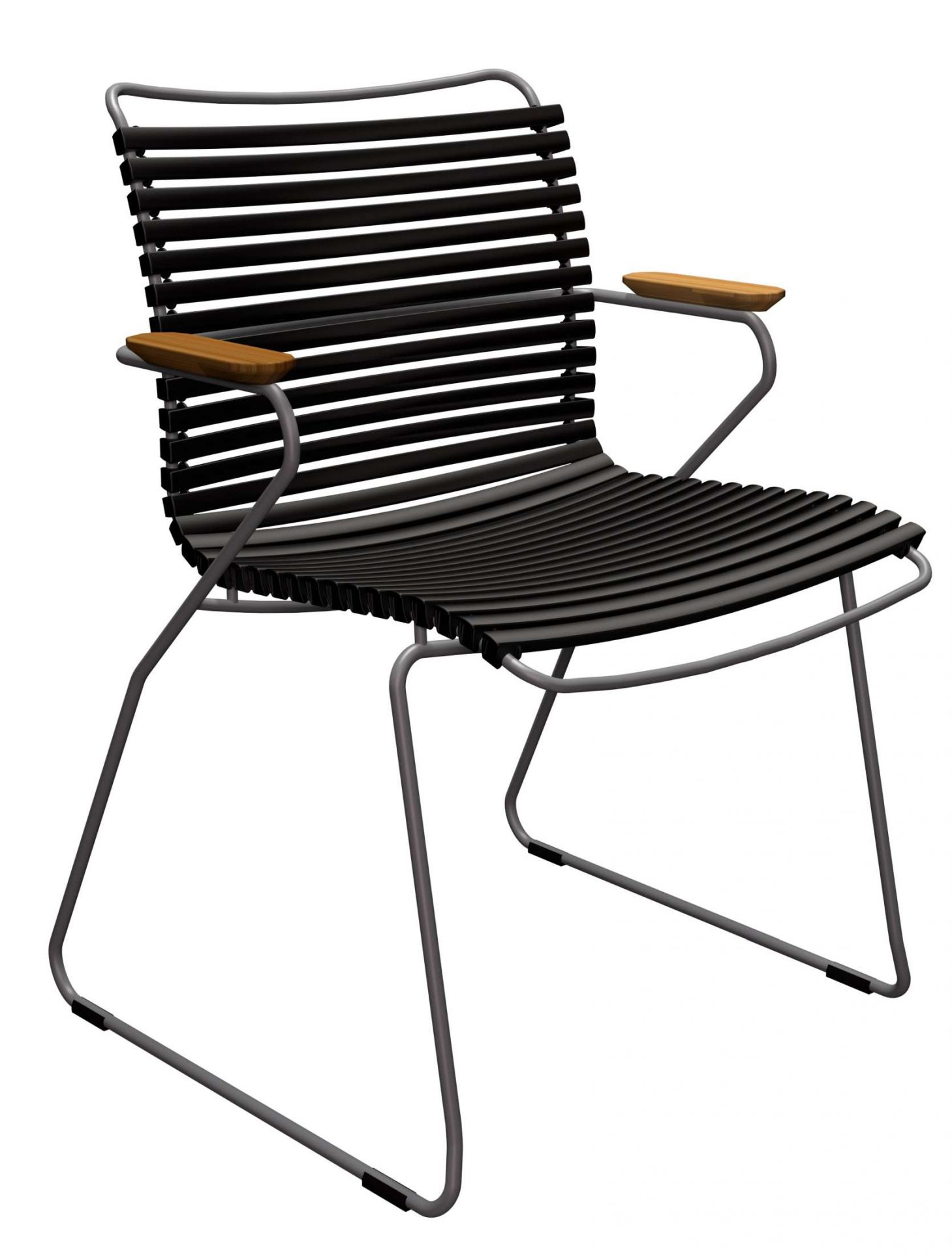 Click Chair with armrests Outdoor Houe Black