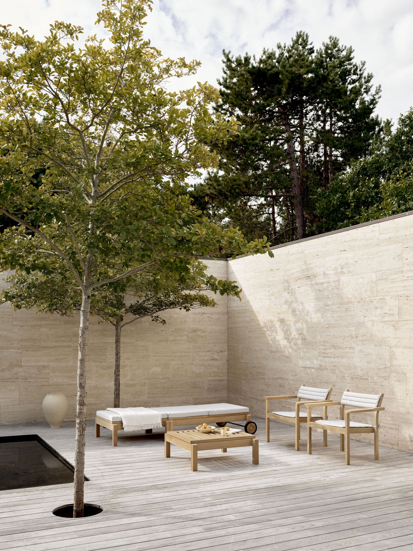 AH604 Garden Lounger Teak Outdoor Carl Hansen & Søn