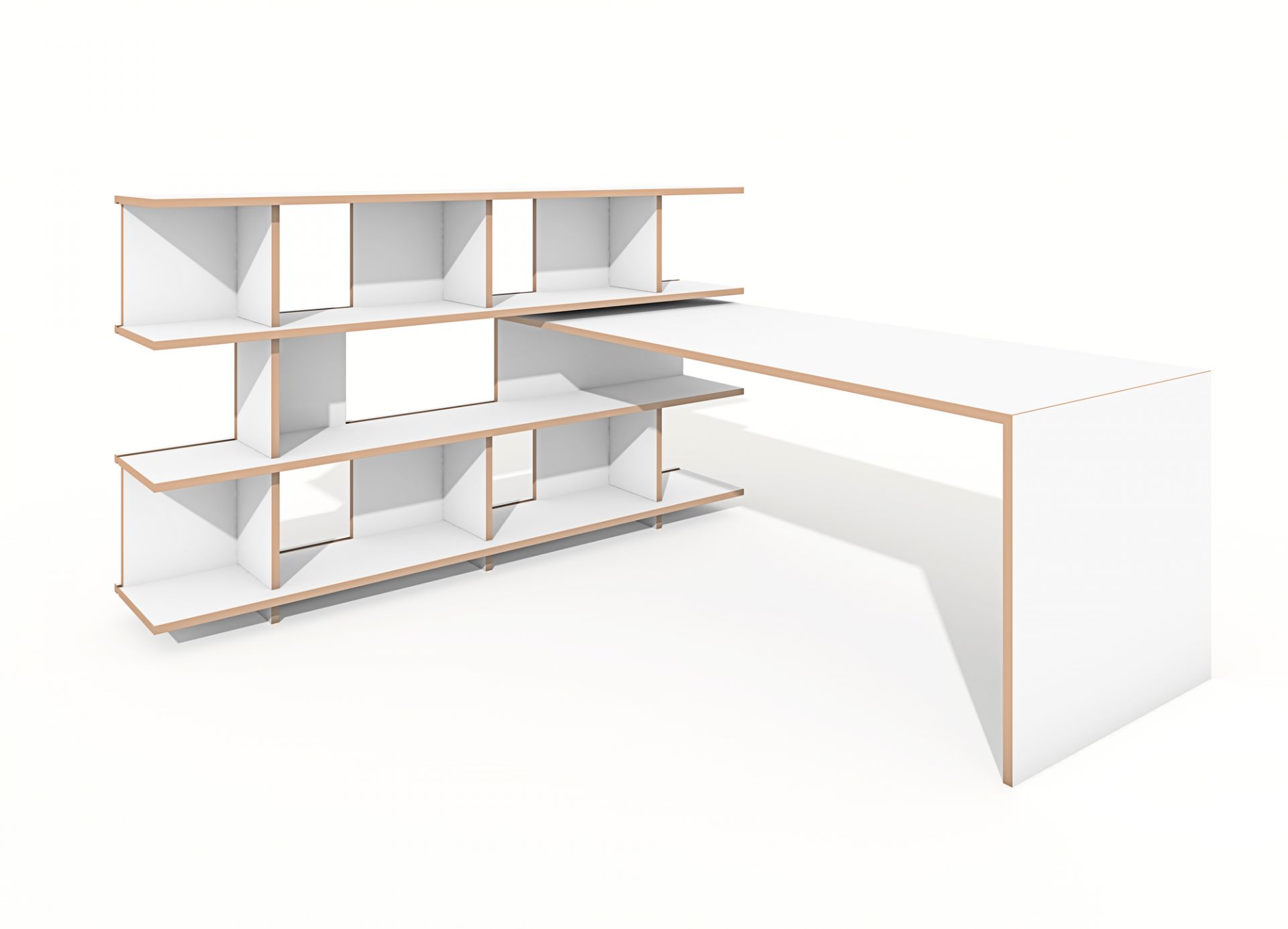 Anstell table for Stell shelf Tojo