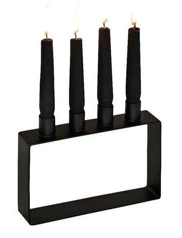 Frame 4 Candlesticks 4 Flames Black novoform SINGLE PIECES