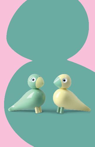 Easter Birds 2026 Liliput yellow/green set Kay Bojesen