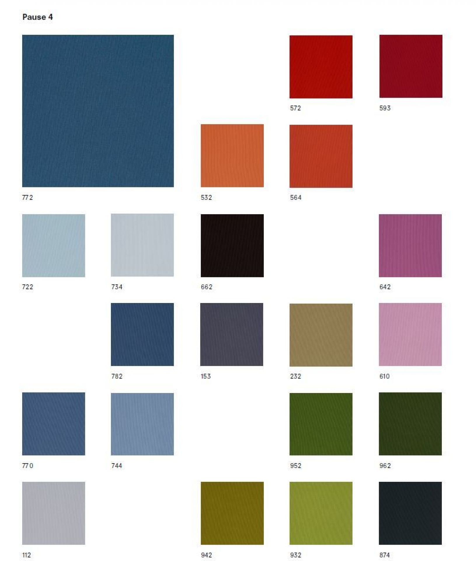 Fabric pattern card Pause 4 Kvadrat
