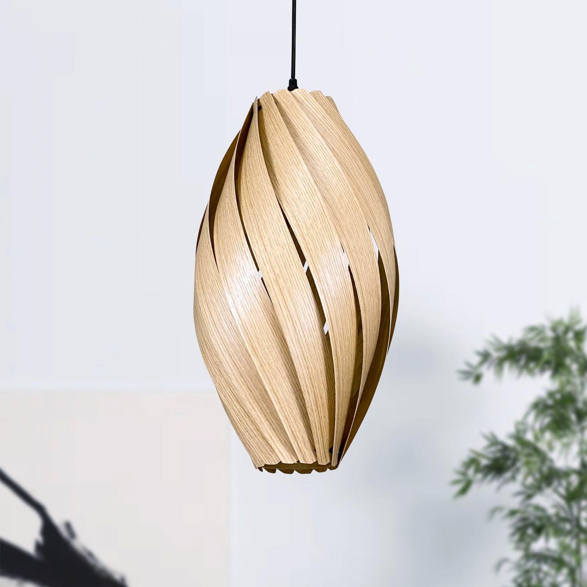 Ardére Pendant lamp elongated Oak Gofurnit