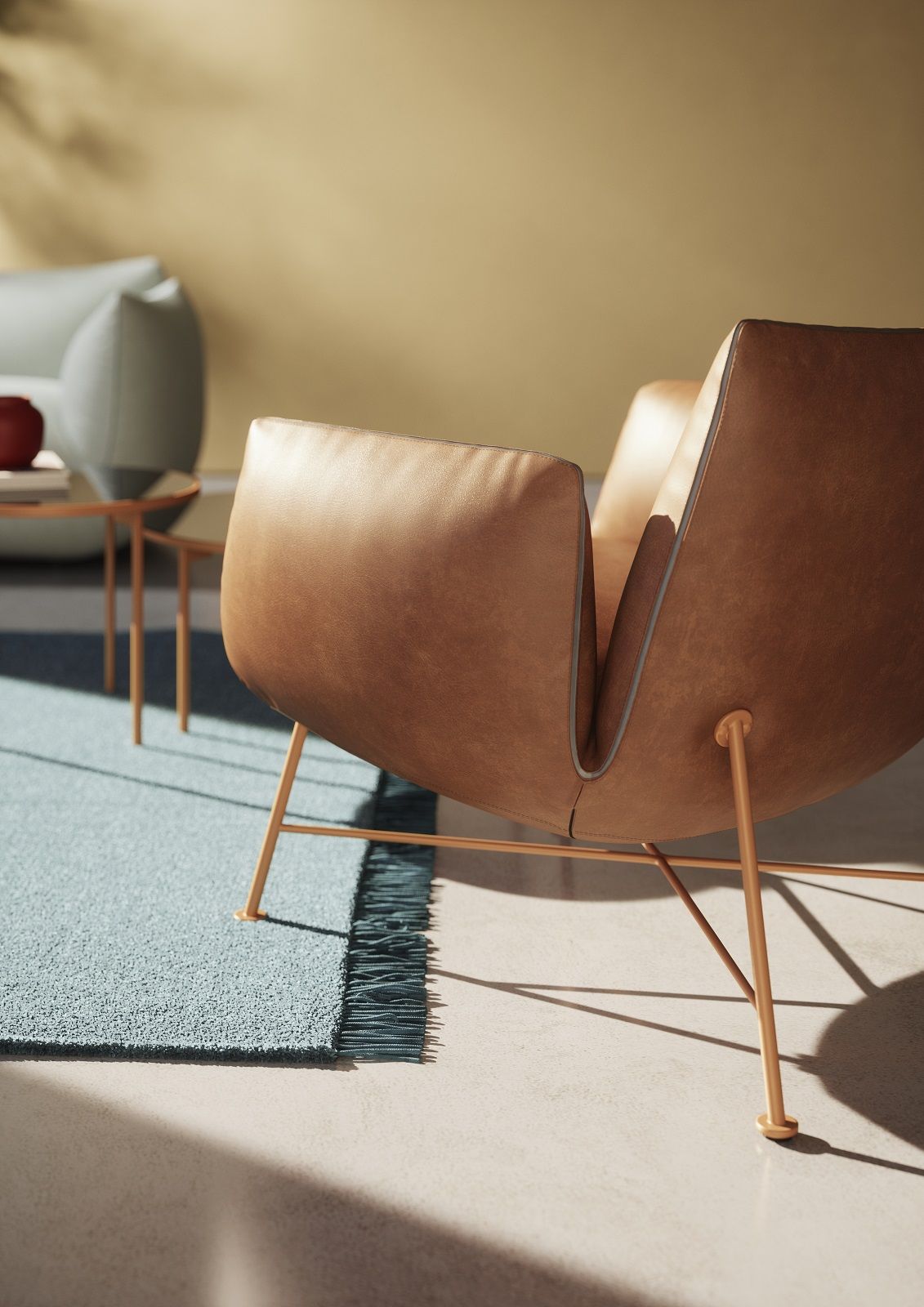 Jalis Club chair / Lounge chair Wire frame Cor