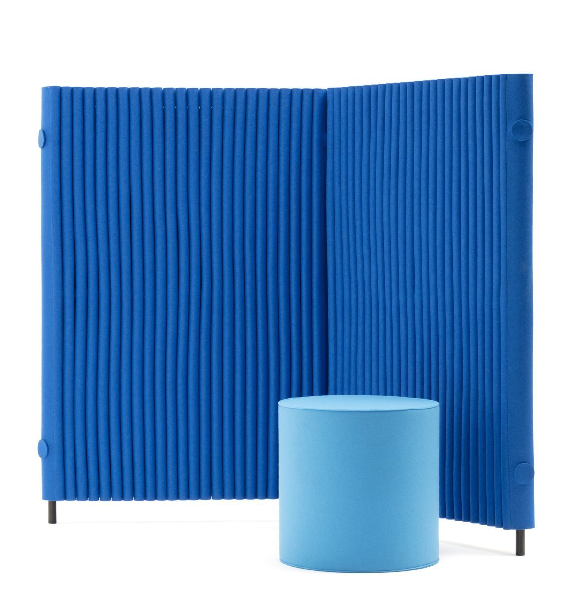 Wave screen 2 elements with 2 plate feet incl. 2 connectors Hey Sign