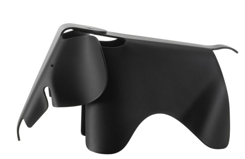 Eames Elephant Stool RE Vitra Deep black