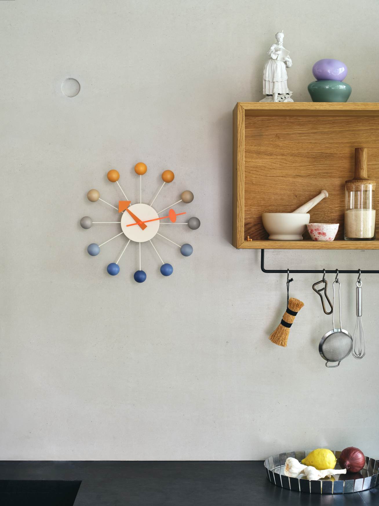 Ball Clock Wall Clock Sunrise Vitra LIMITED EDITION  
