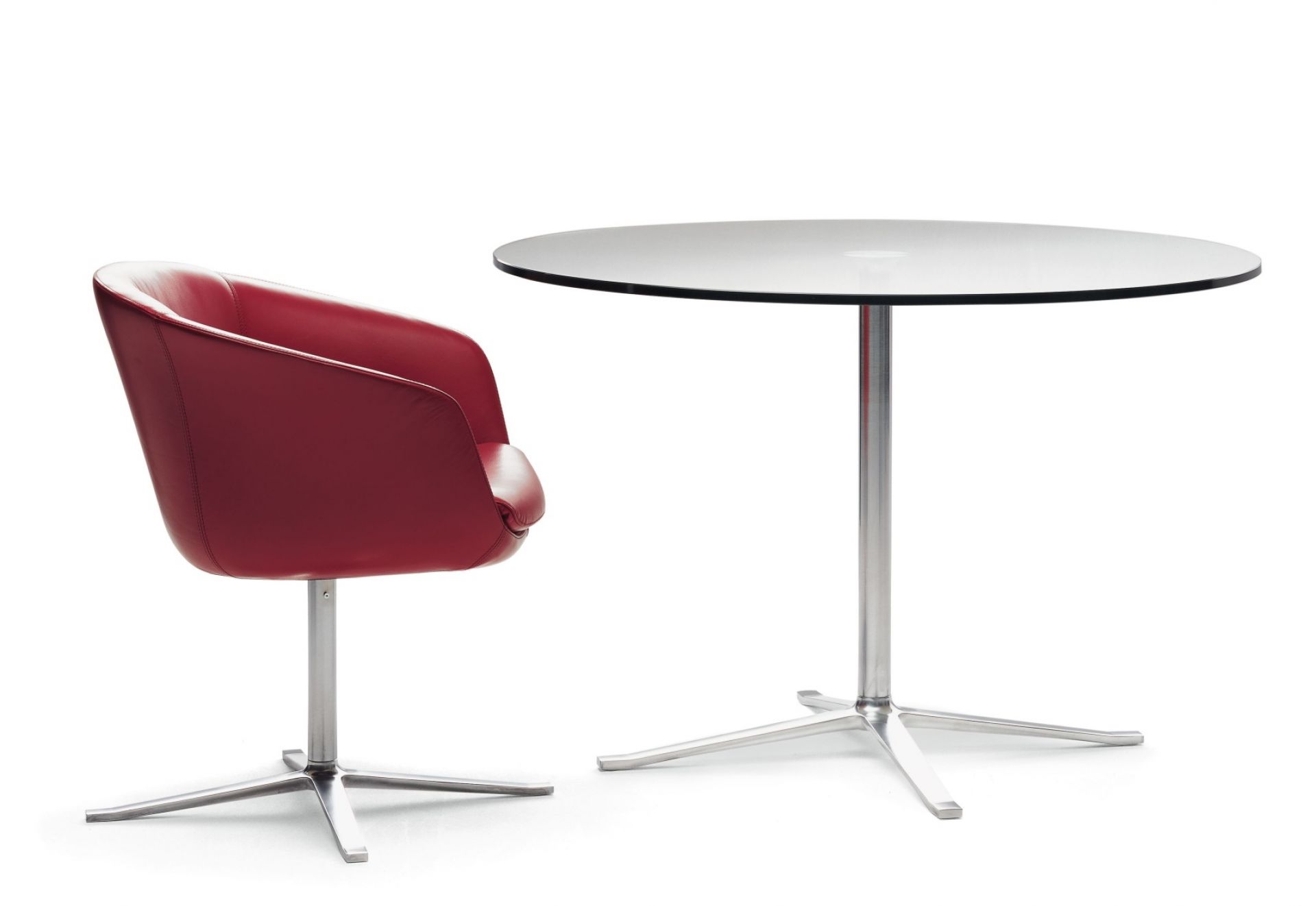 BOB Armchair on 4-leg cross Walter Knoll