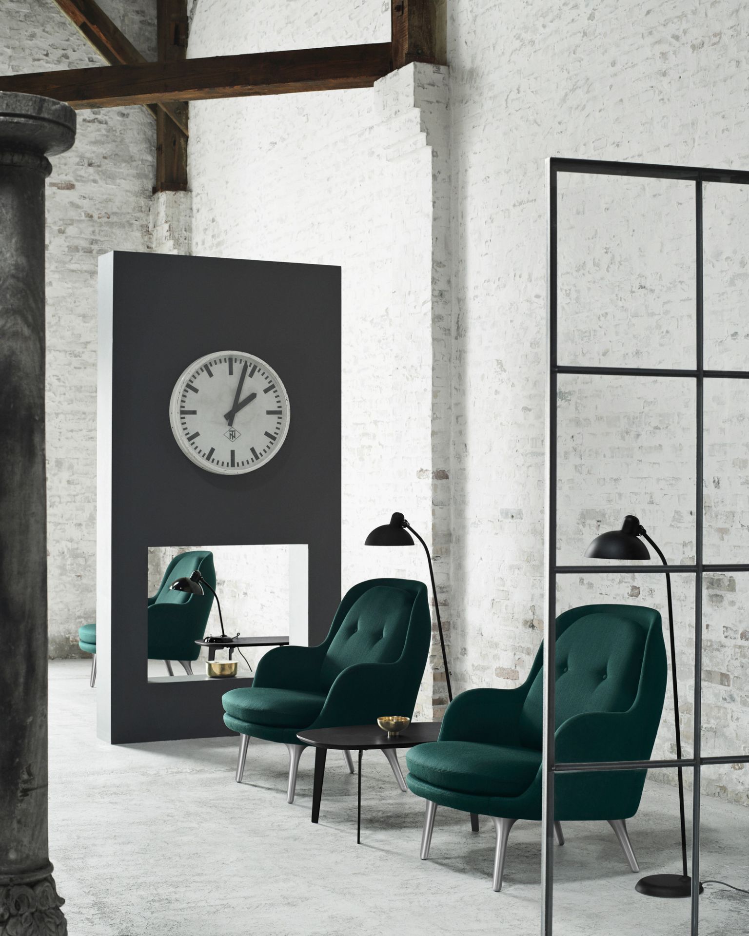 6556 F Floor lamp KAISER idell Fritz Hansen