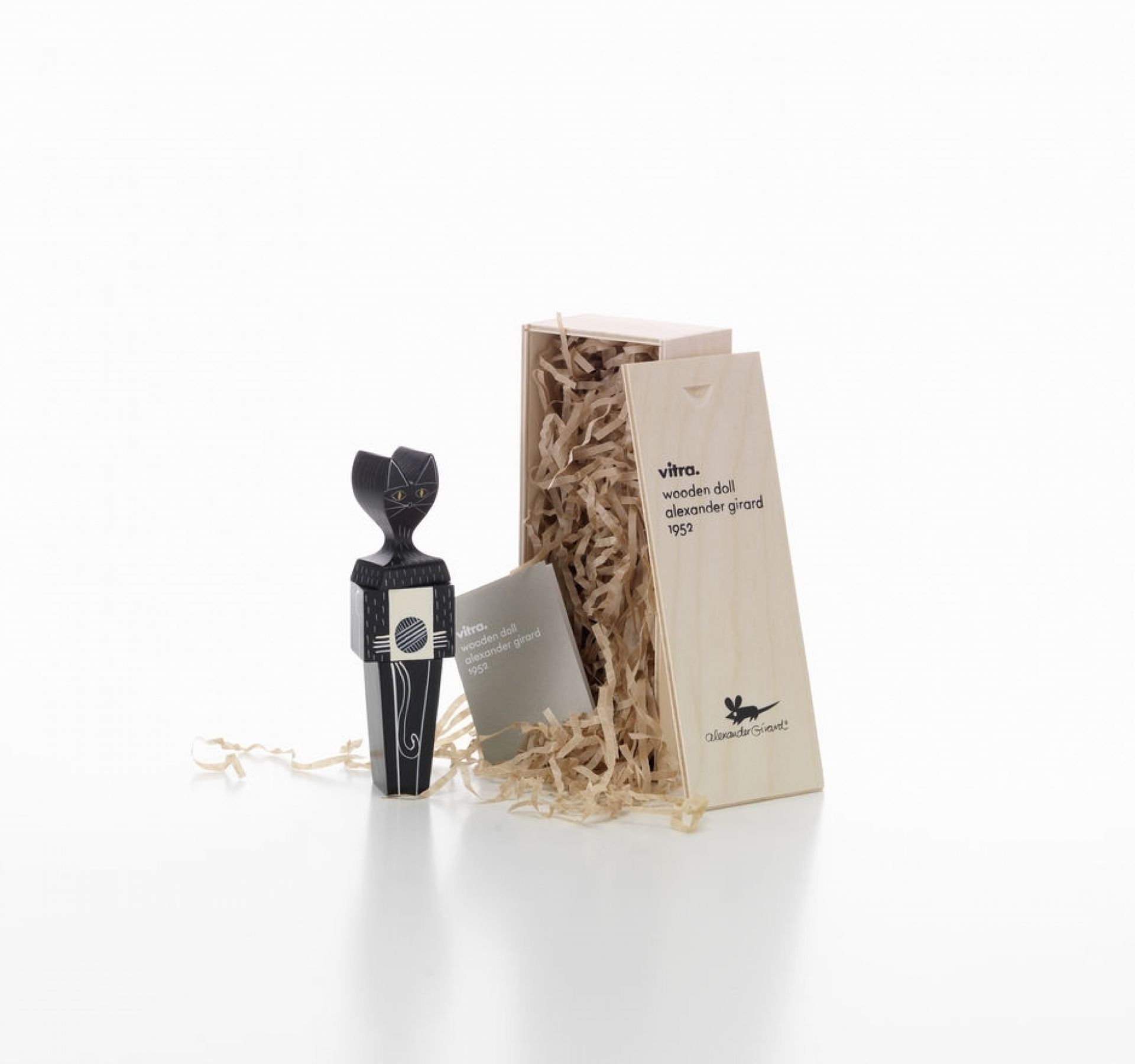 Wooden Dolls Cat / Dog Wooden figure Vitra Cat small