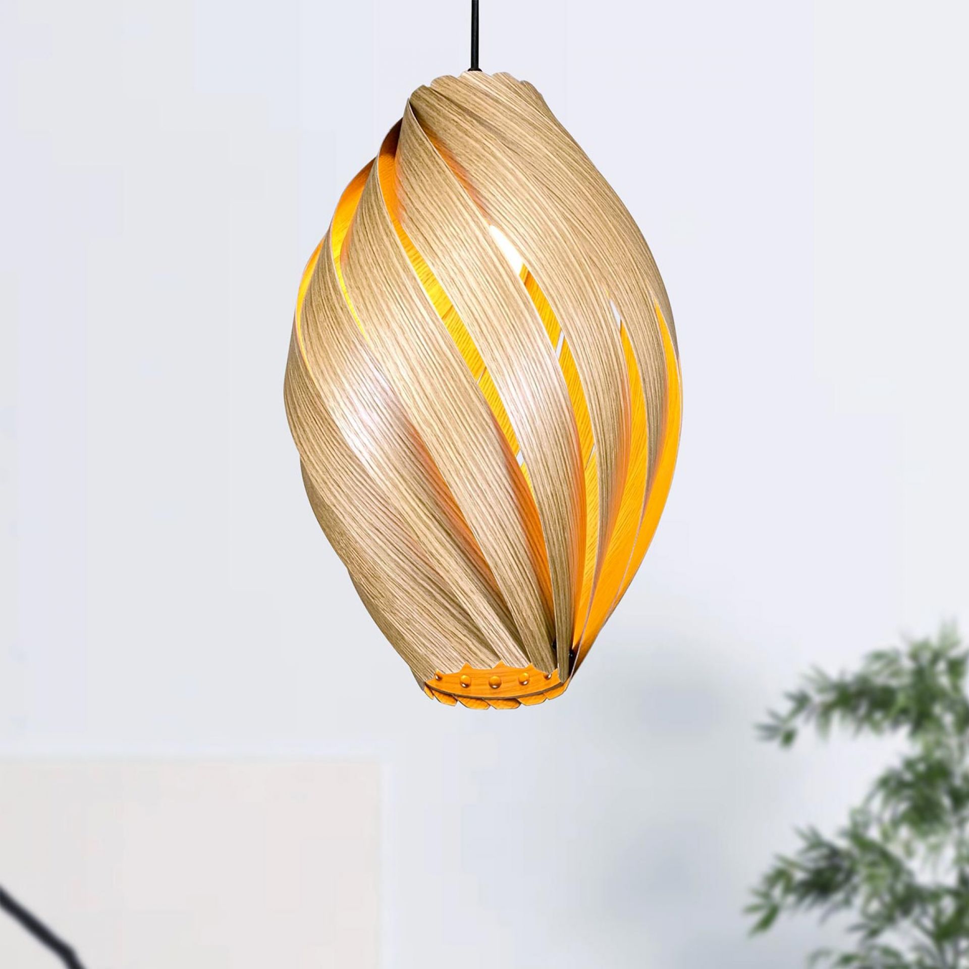 Ardére Pendant lamp rounded Oak Gofurnit