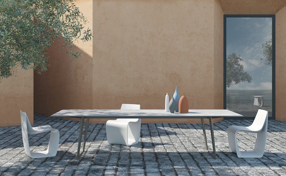 SIGN MATT Chair Indoor / Outdoor MDF Italia Concrete matte