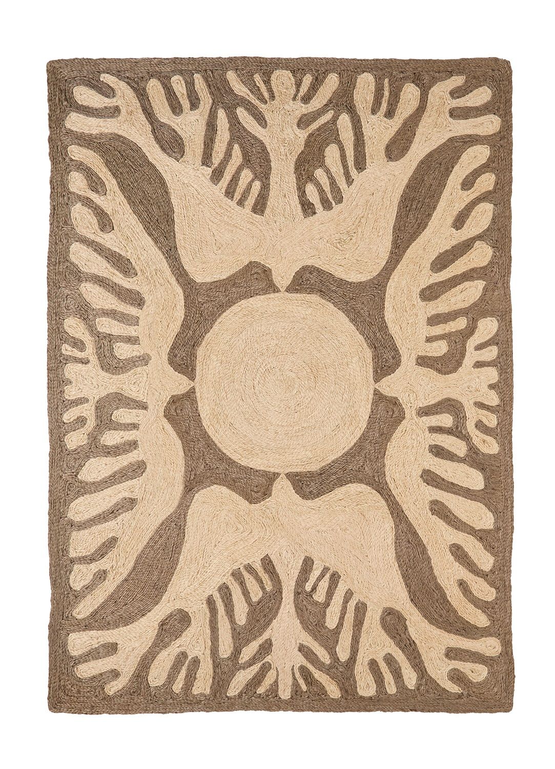 Lucia Eames Sunbirds Carpet Charcoal Nanimarquina