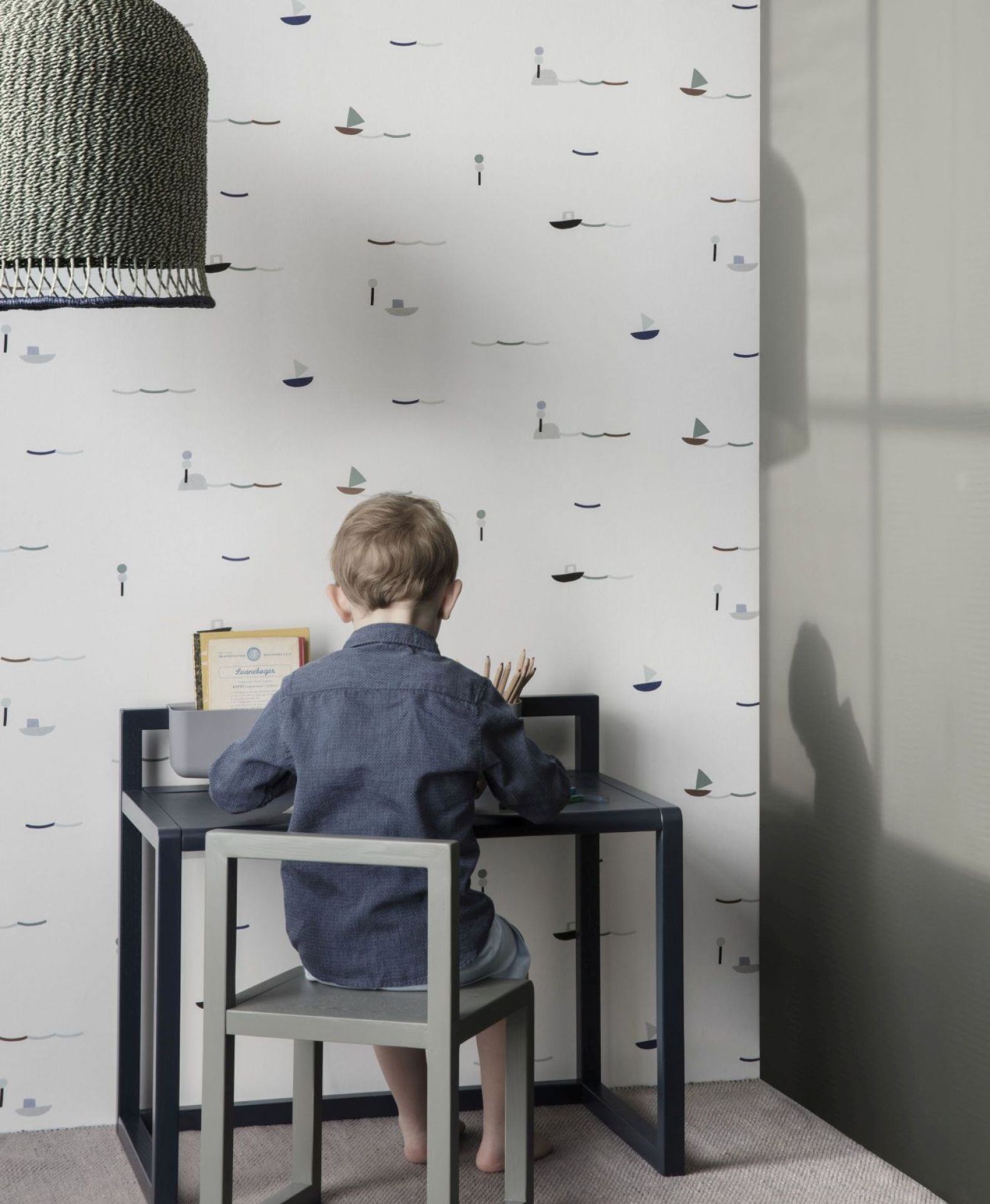 Little Architect Desk Dark Blue Ferm Living SINGLE PIECES
