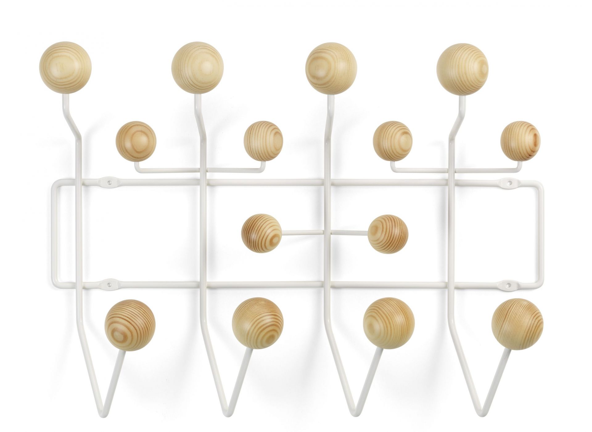 Eames Hang it all wardrobe white, Pine Vitra