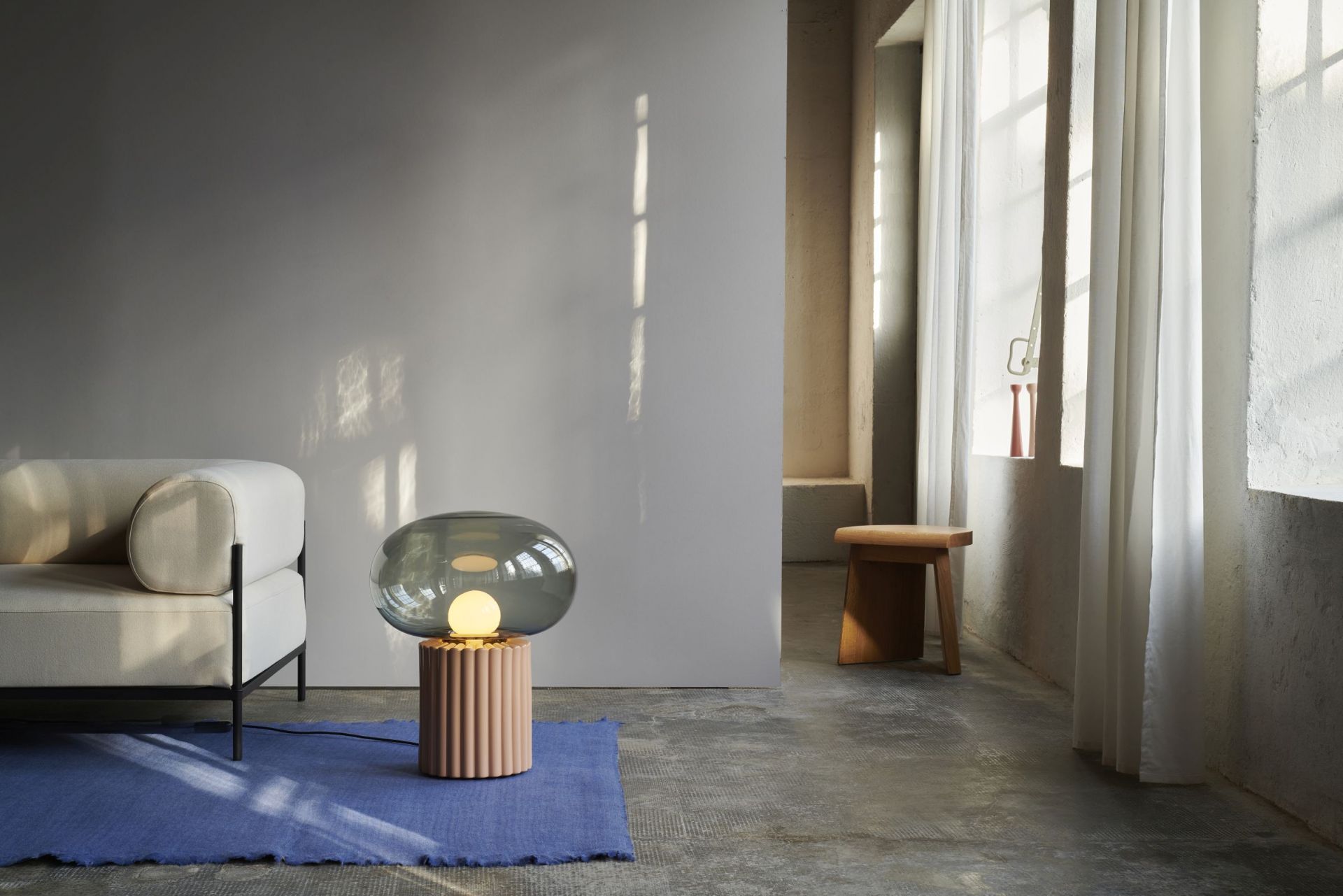 Fungi Floor Lamp Favius warm beige
