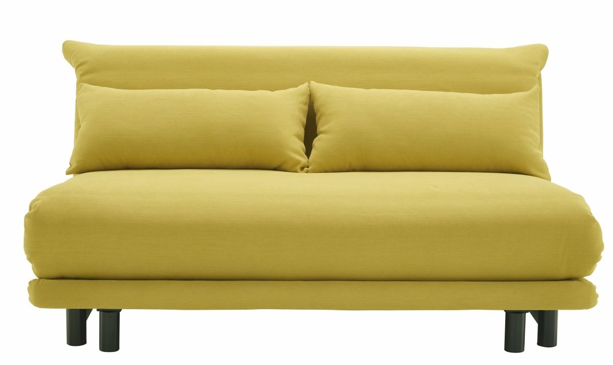 Multy First sofa bed 3-seater with wedge cushion ligne roset Saffron