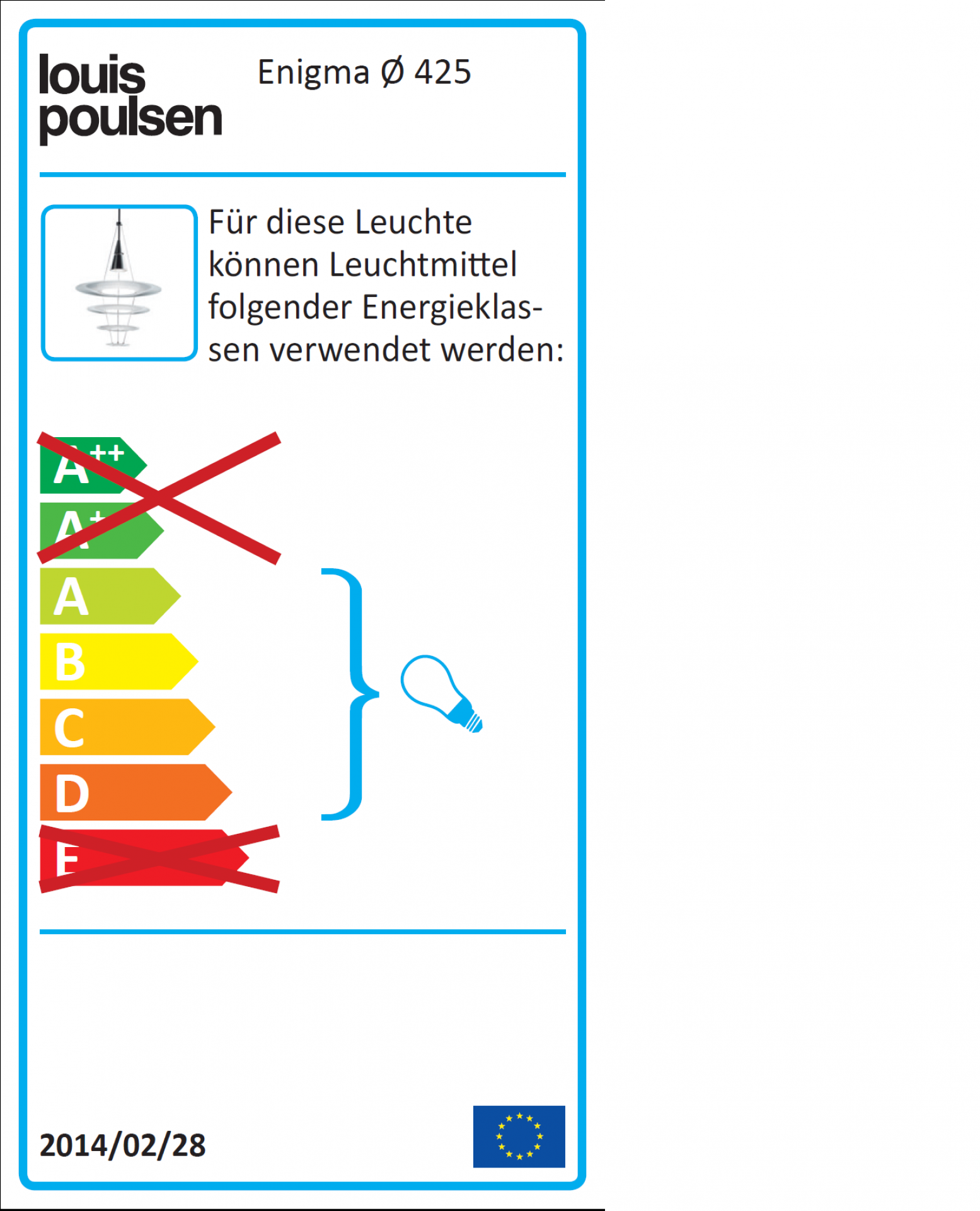 Enigma 425/545 Pendant light Louis Poulsen