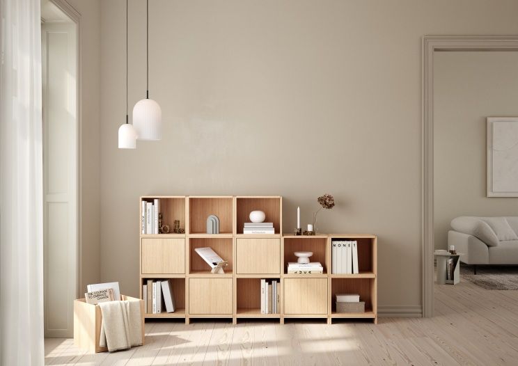 Bricks System C Shelf Woud