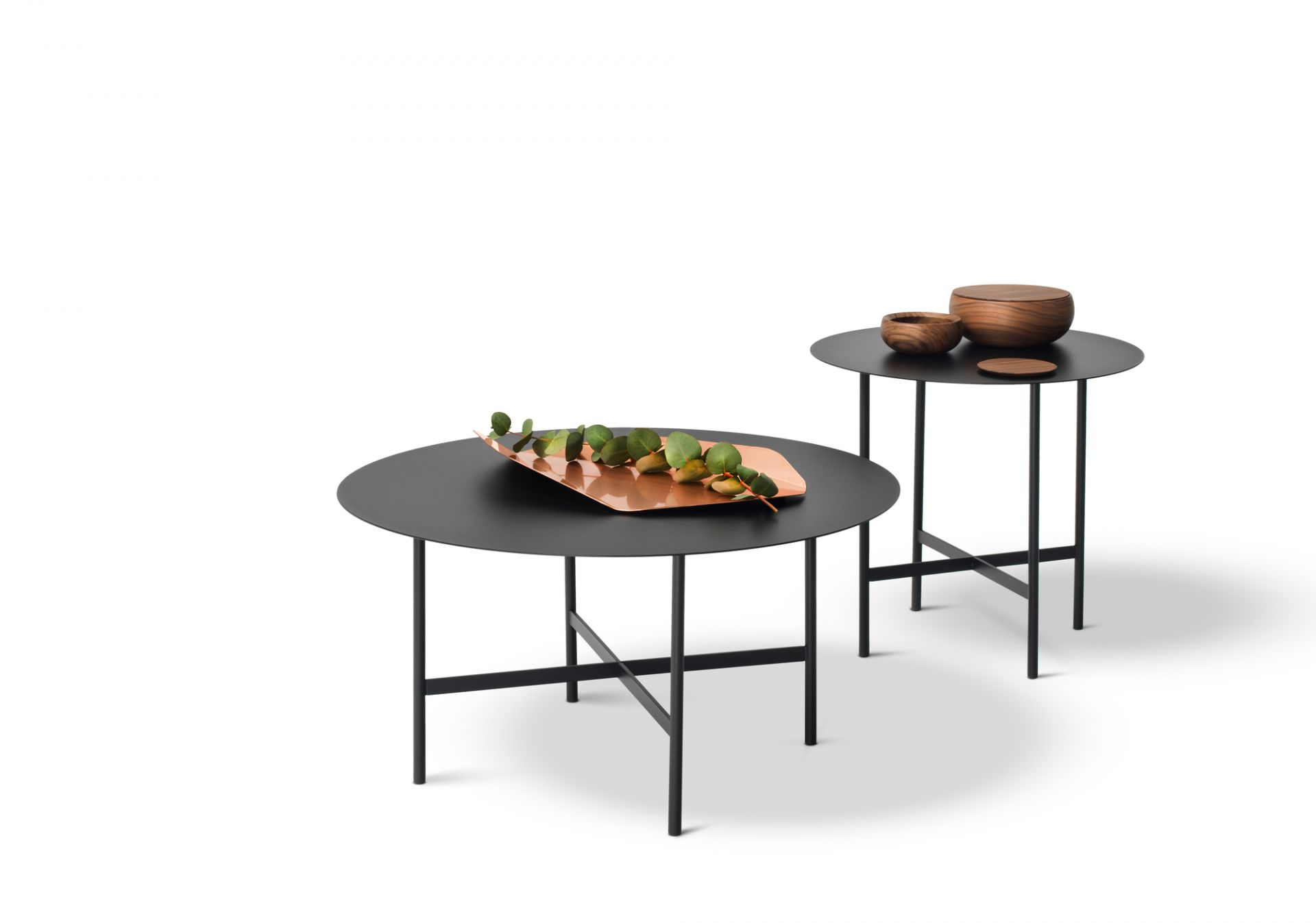 BETA coffee and side table large smoke matt Müller Möbelfabrikation