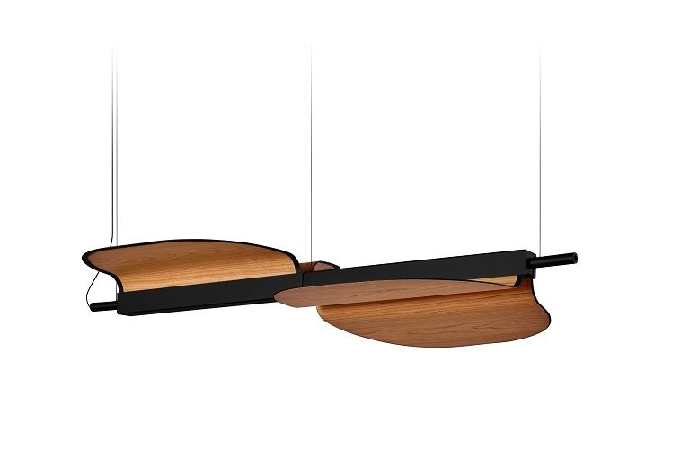 Omma 2 Leaves Pendant Light with 2 Elements LZF Lamps